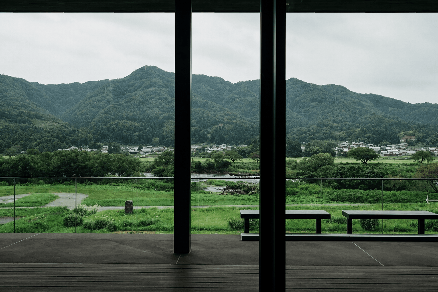 Mountain view from ishinoko kitchen in Ishikawa
